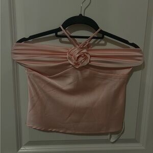 Lucy in the Sky Blush Pink Halter Top